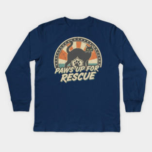PAWS UP FOR RESCUE Kids Long Sleeve T-Shirt