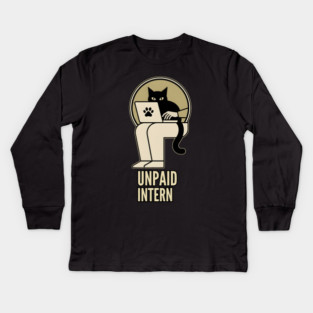 UNPAID INTERN Kids Long Sleeve T-Shirt