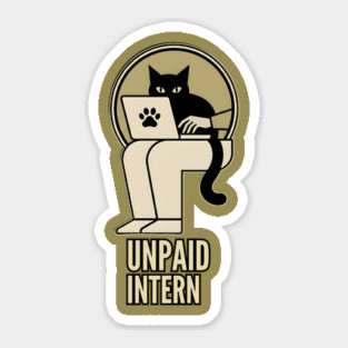 UNPAID INTERN Sticker