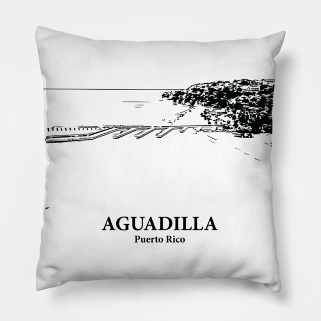 Aguadilla - Puerto Rico Pillow by Lakeric