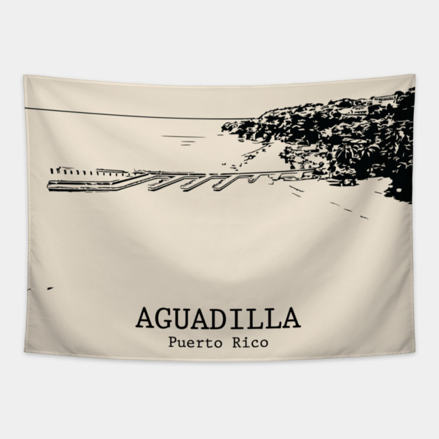 Aguadilla - Puerto Rico Tapestry by Lakeric