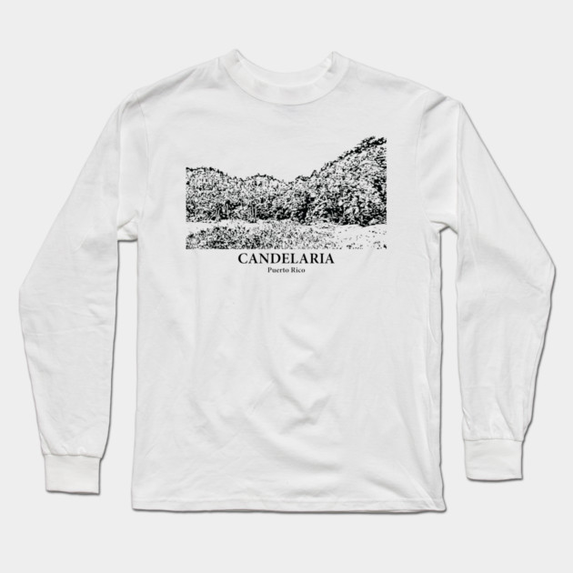 Candelaria - Puerto Rico Long Sleeve T-Shirt by Lakeric
