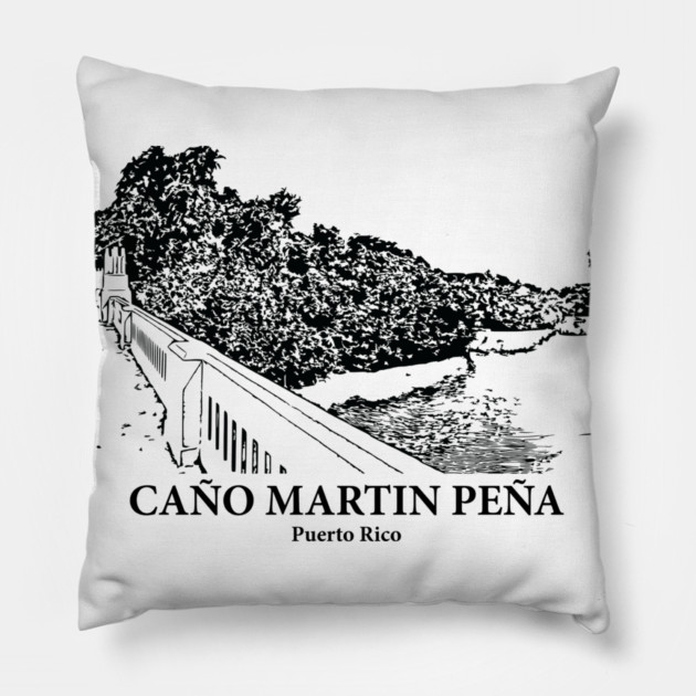Caño Martín Peña - Puerto Rico Pillow by Lakeric