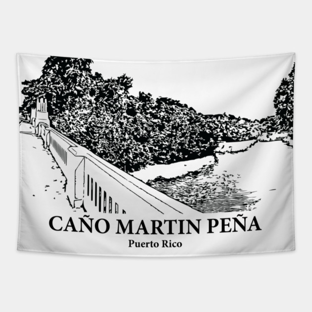 Caño Martín Peña - Puerto Rico Tapestry by Lakeric