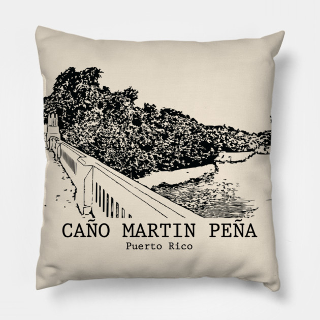 Caño Martín Peña - Puerto Rico Pillow by Lakeric