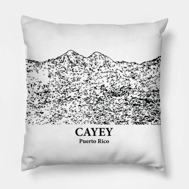 Cayey - Puerto Rico Pillow by Lakeric