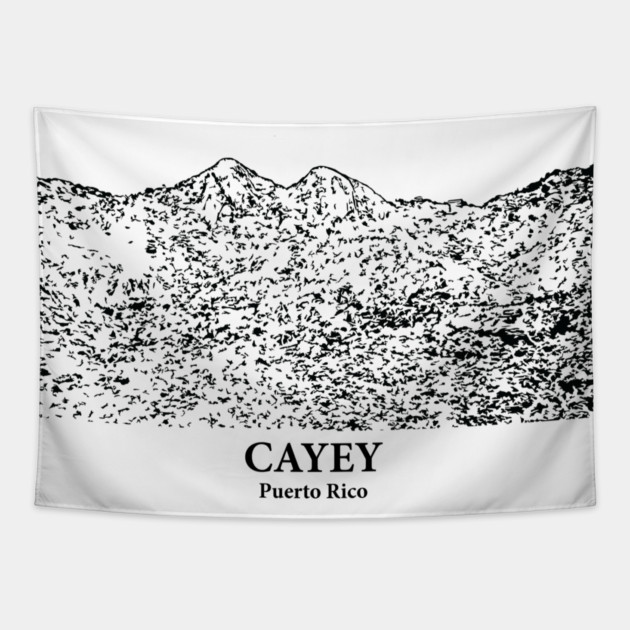 Cayey - Puerto Rico Tapestry by Lakeric