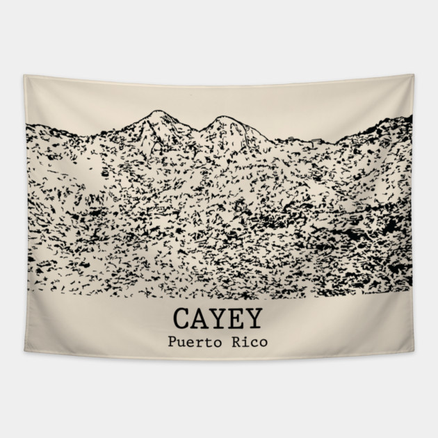 Cayey - Puerto Rico Tapestry by Lakeric