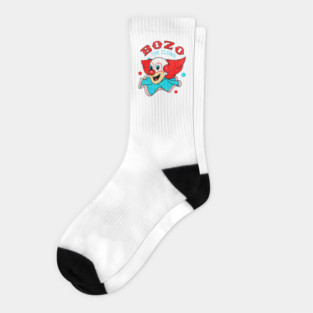 Bozo the Clown - Classic TV T-Shirt Socks
