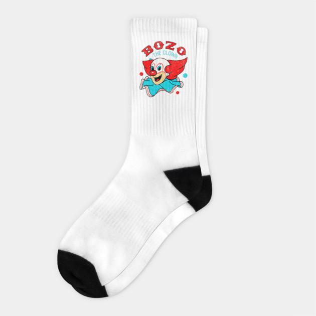 Bozo the Clown - Classic TV T-Shirt Socks by nicklower