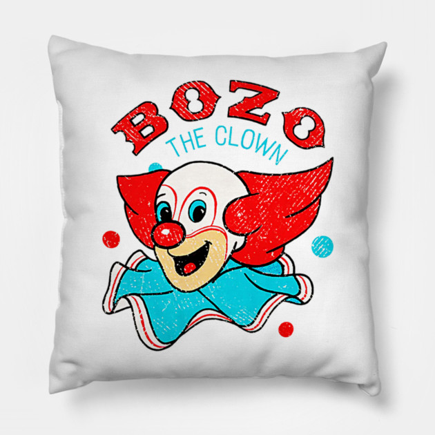 Bozo the Clown - Classic TV T-Shirt Pillow by nicklower