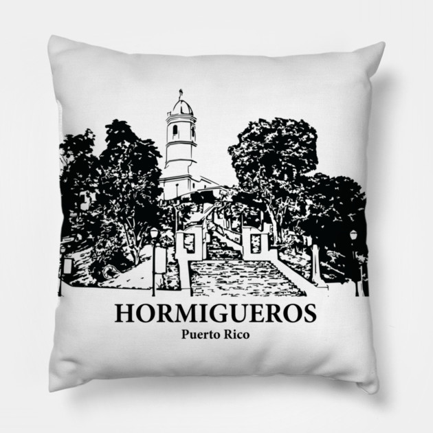 Hormigueros - Puerto Rico Pillow by Lakeric