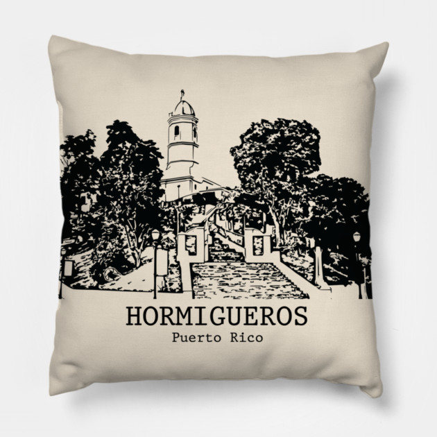 Hormigueros - Puerto Rico Pillow by Lakeric