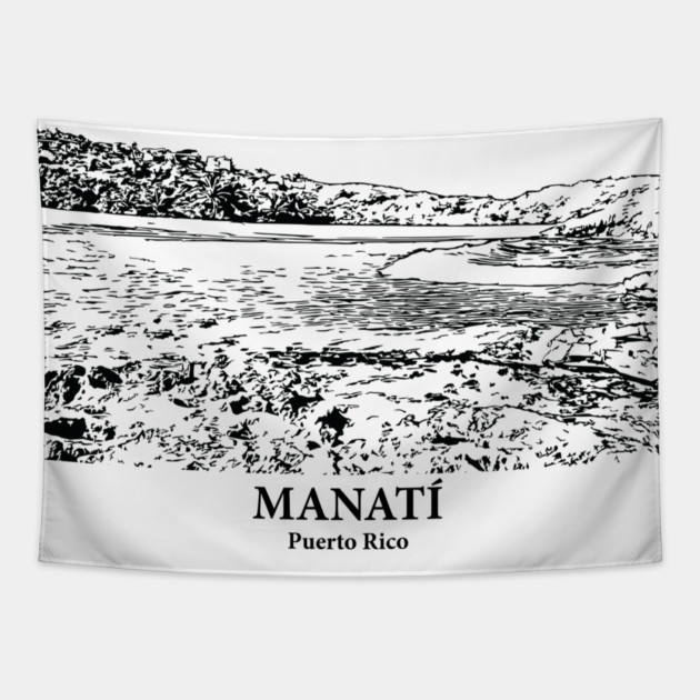 Manatí - Puerto Rico Tapestry by Lakeric