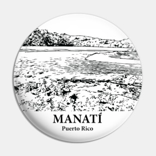 Manatí - Puerto Rico Pin