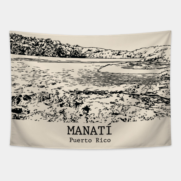 Manatí - Puerto Rico Tapestry by Lakeric