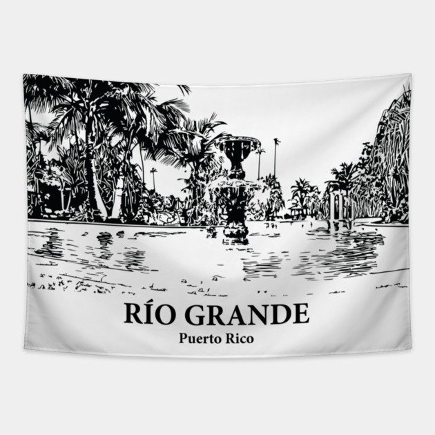 Río Grande - Puerto Rico Tapestry by Lakeric