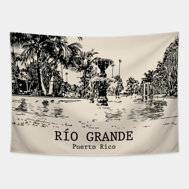 Río Grande - Puerto Rico Tapestry by Lakeric