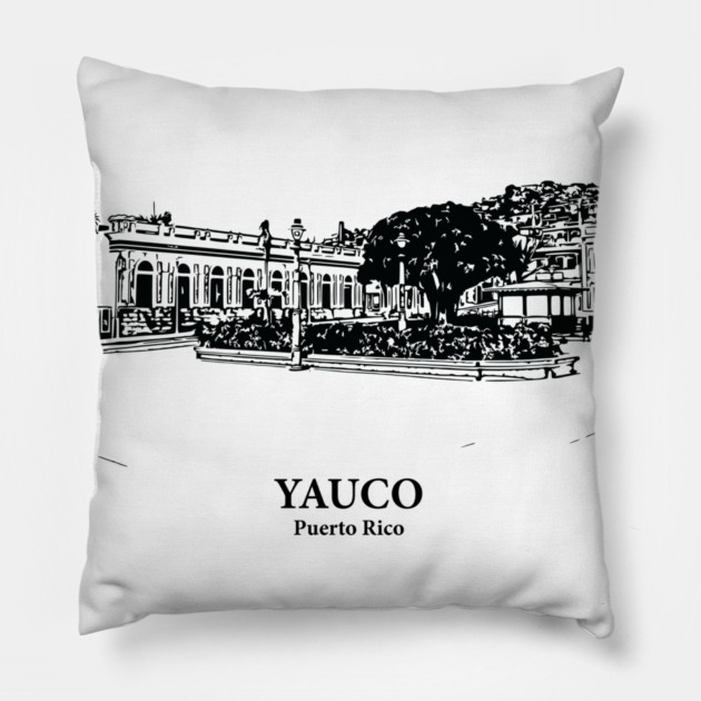 Yauco - Puerto Rico Pillow by Lakeric