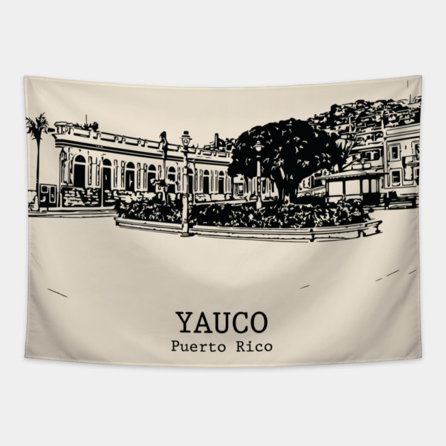 Yauco - Puerto Rico Tapestry by Lakeric