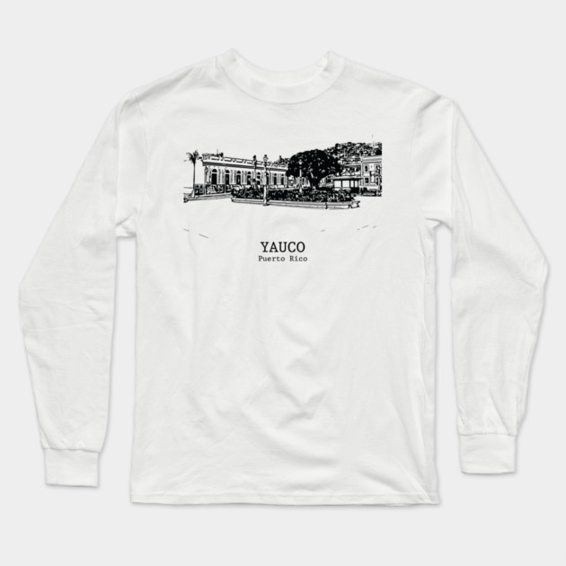 Yauco - Puerto Rico Long Sleeve T-Shirt by Lakeric