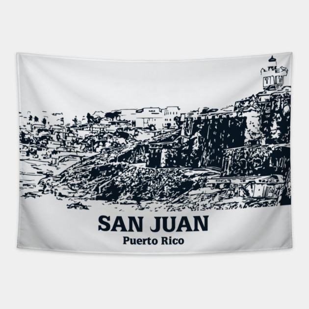 San Juan - Puerto Rico Tapestry by Lakeric