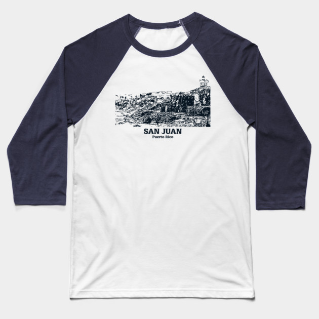 San Juan - Puerto Rico Baseball T-Shirt by Lakeric