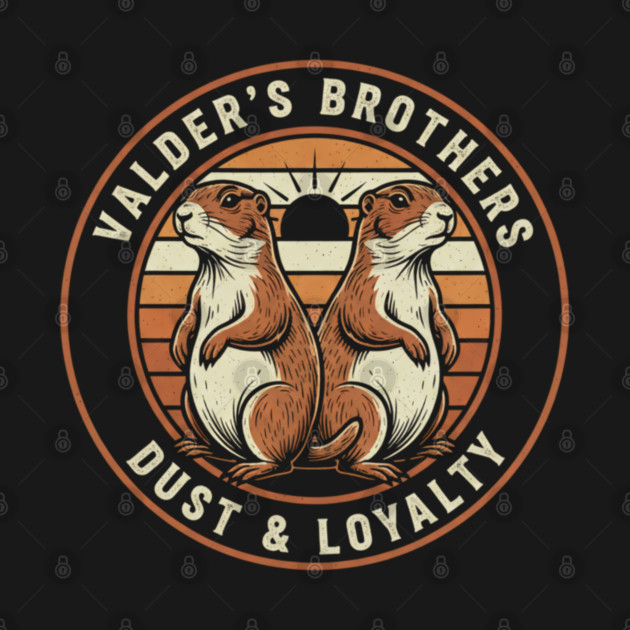Valder’s Brothers Dust & Loyalty – Vintage Otter Retro Animal Badge Design by Valder’s Brothers
