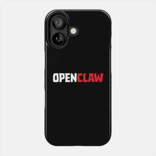 OpenClaw Logo Font Phone Case