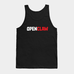 OpenClaw Logo Font Tank Top