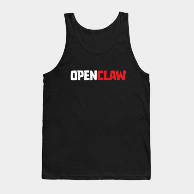 OpenClaw Logo Font Tank Top by Claw Tees