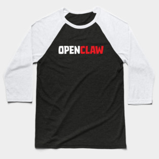 OpenClaw Logo Font Baseball T-Shirt