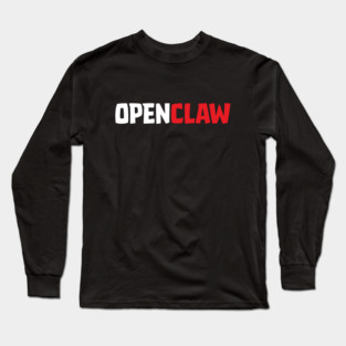 OpenClaw Logo Font Long Sleeve T-Shirt