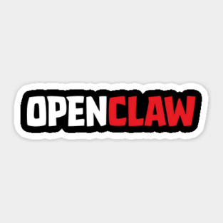 OpenClaw Logo Font Sticker