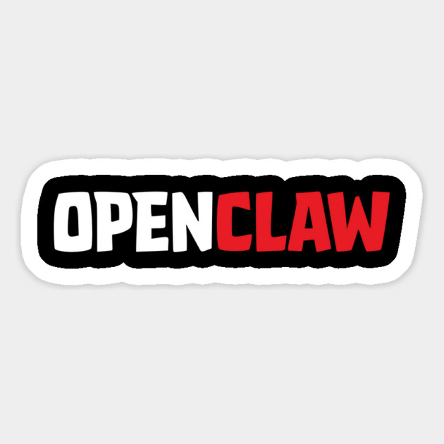 OpenClaw Logo Font Magnet by Claw Tees