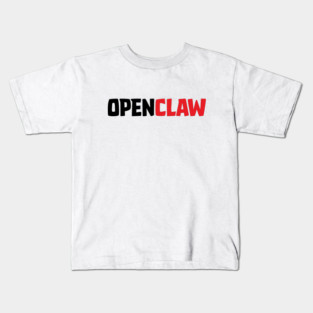 OpenClaw Logo Font Kids T-Shirt