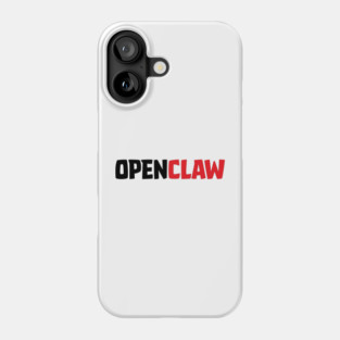 OpenClaw Logo Font Phone Case
