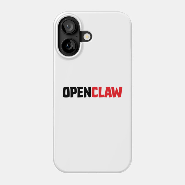 OpenClaw Logo Font Phone Case by Claw Tees
