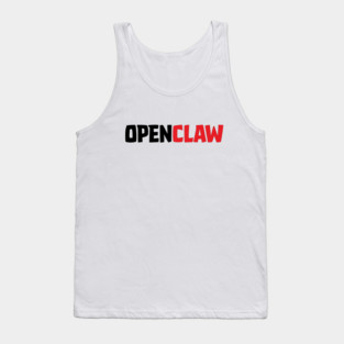 OpenClaw Logo Font Tank Top