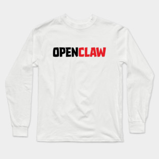 OpenClaw Logo Font Long Sleeve T-Shirt