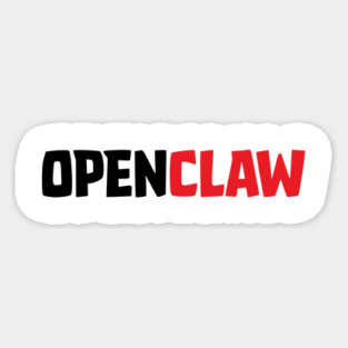 OpenClaw Logo Font Magnet