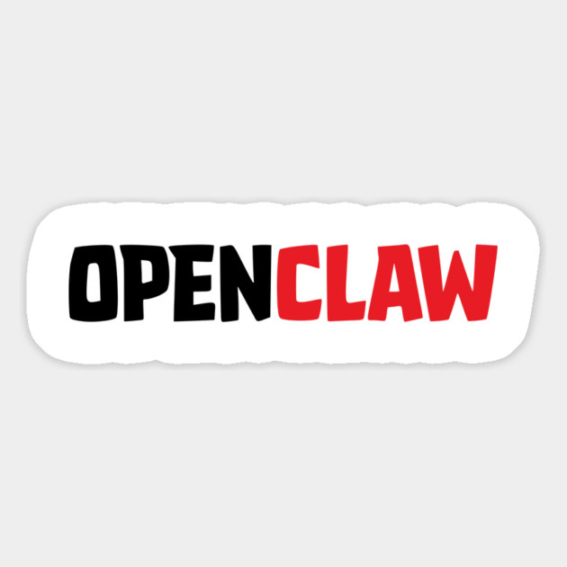 OpenClaw Logo Font Magnet by Claw Tees