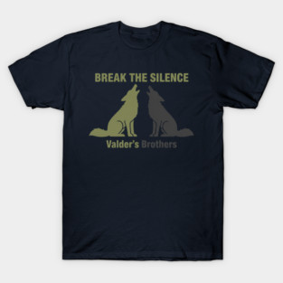 Break The Silence – Wolf Howling Motivational Mental Health Design T-Shirt