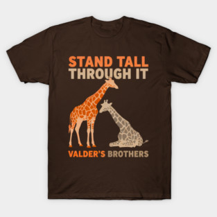 Stand Tall Through It – Giraffe Motivational Quote Inspirational Animal Design T-Shirt