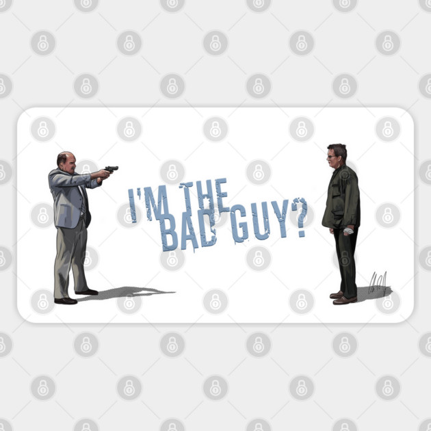 Falling Down: I'm the Bad Guy? Sticker by 51Deesigns