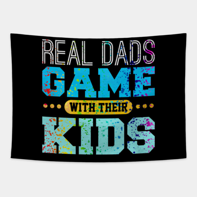 Gaming Fathers Day Gamer Dad Tapestry by yangho