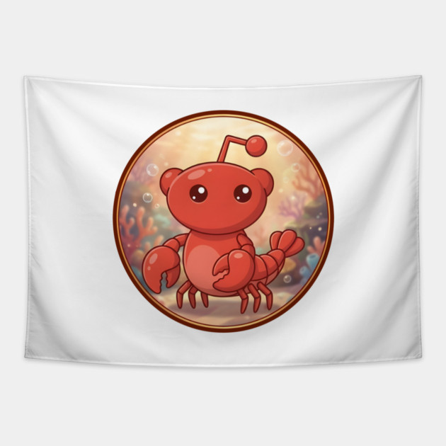 Moltbook Mascot Tapestry by Claw Tees
