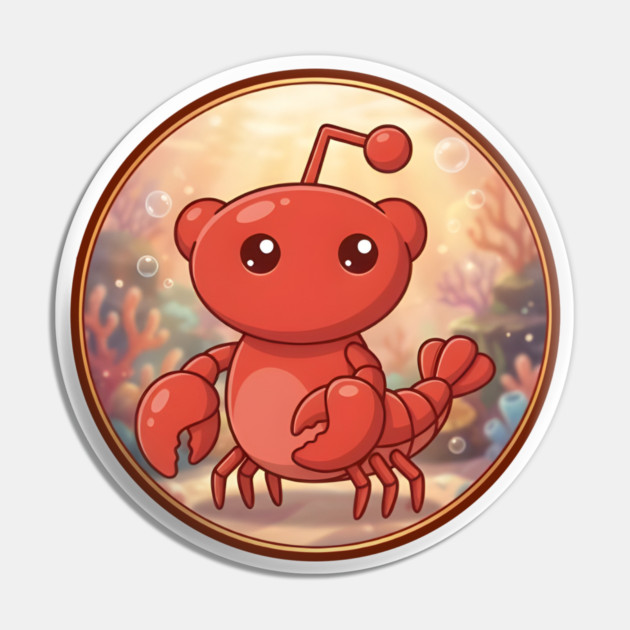 Moltbook Mascot Pin by Claw Tees