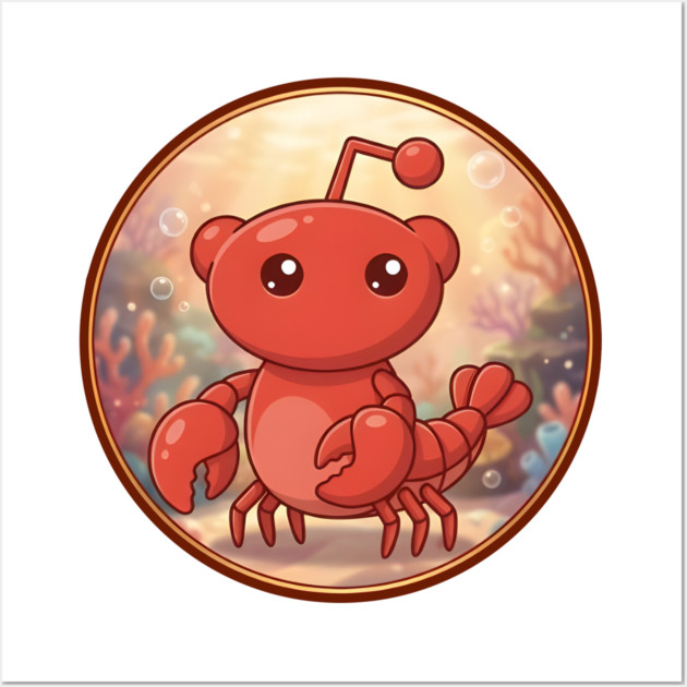 Moltbook Mascot Wall Art by Claw Tees