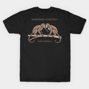 Whispered Strategy Monkey Graphic Tee T-Shirt